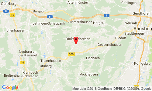 Google Map of ProTec GmbH, Schimmelweg 3, 86424 Dinkelscherben